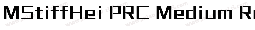 MStiffHei PRC Medium Regular字体转换